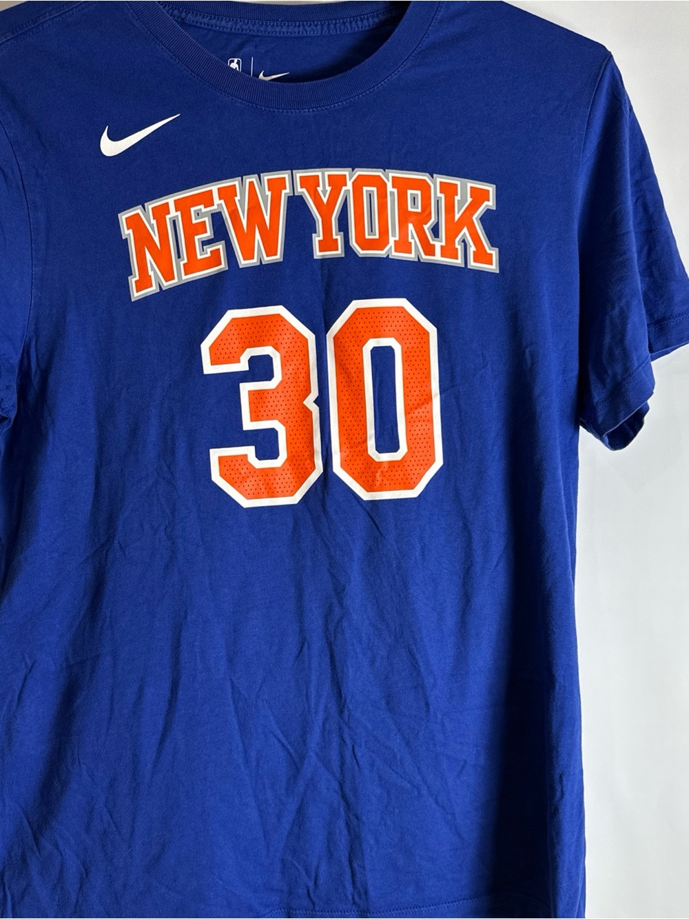 Nike Blue New York #30 Julis Randle Graphic Tee